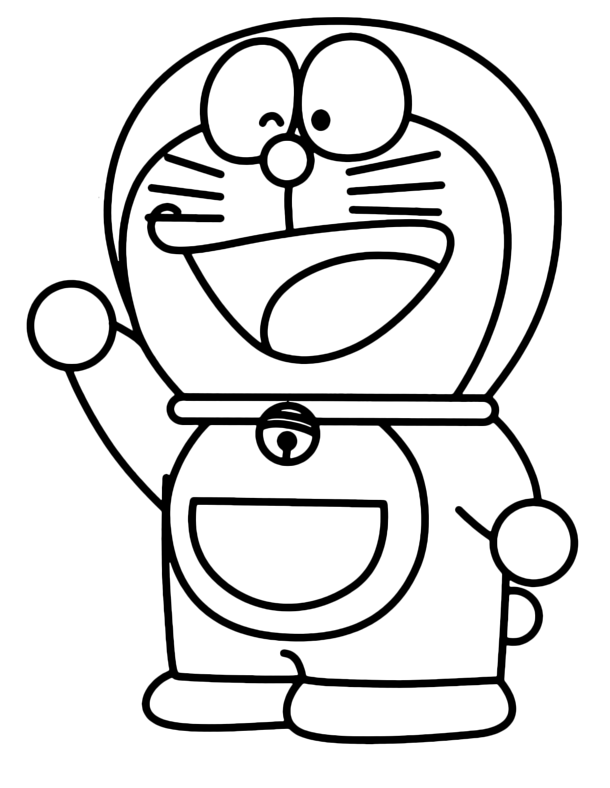 doraemon drawing Colouring Pages