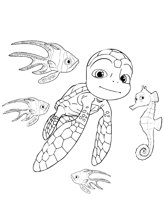 a turtle tale coloring pages - photo #6
