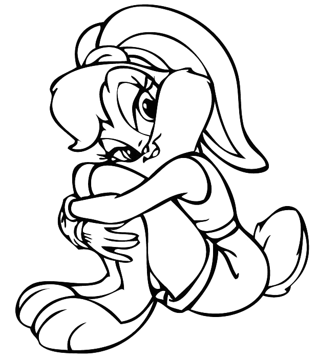 baby lola bunny coloring pages - photo #21