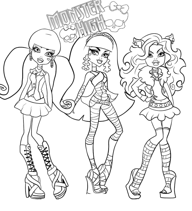 Disegni Monster High Da Stampare E Colorare