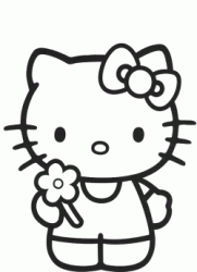 Hello Kitty con fiore