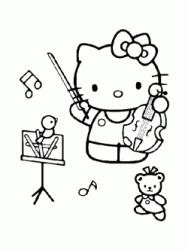 Hello Kitty suona il violino