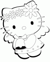 Hello Kitty vestita da angelo
