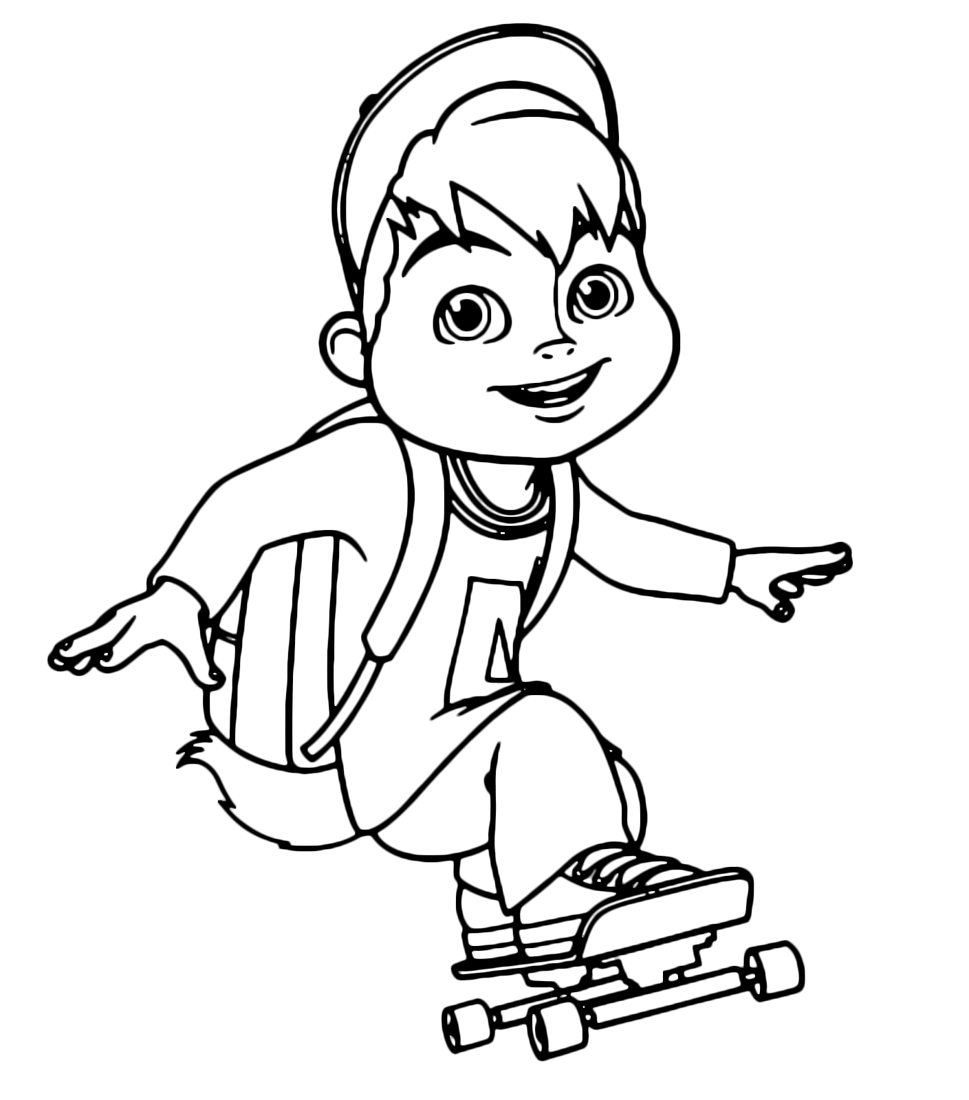 Alvin and the Chipmunks - Alvin sfreccia velocissimo sullo skateboard