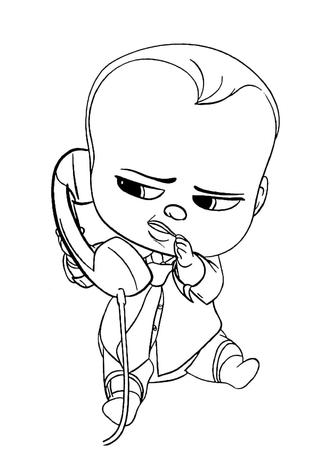 Baby Boss - Baby Boss parla al telefono di nascosto