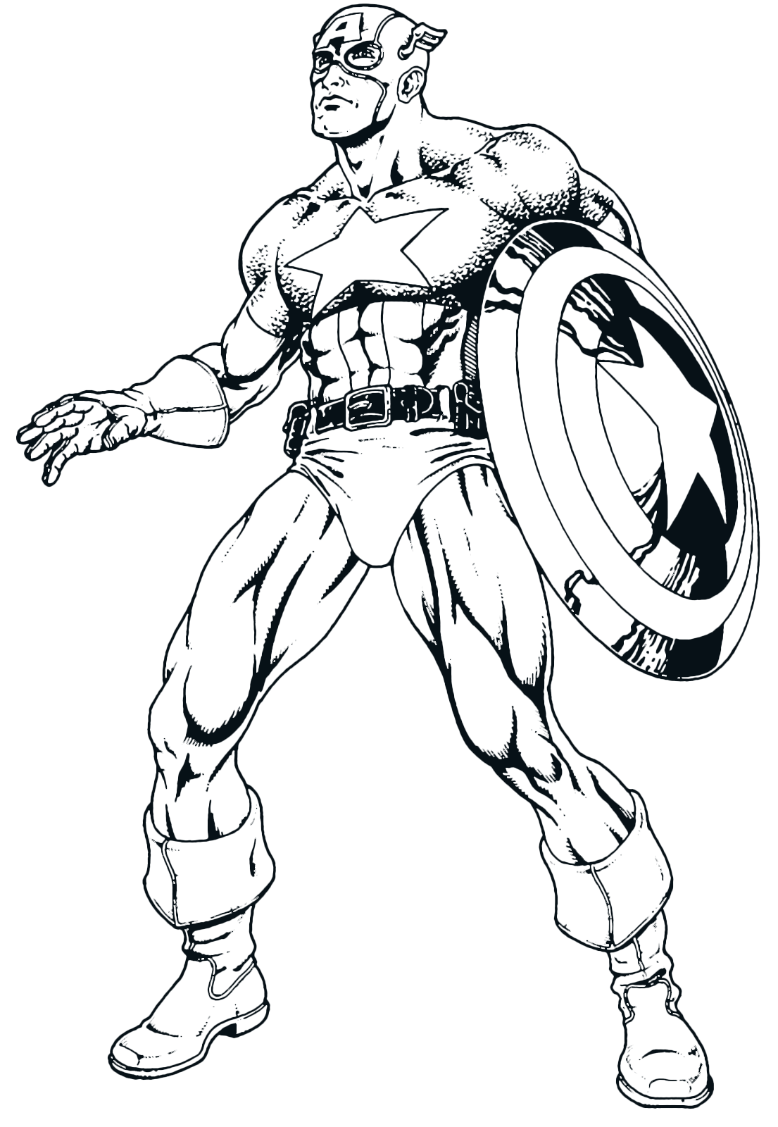 Capitan America mostra tutta la sua muscolatura