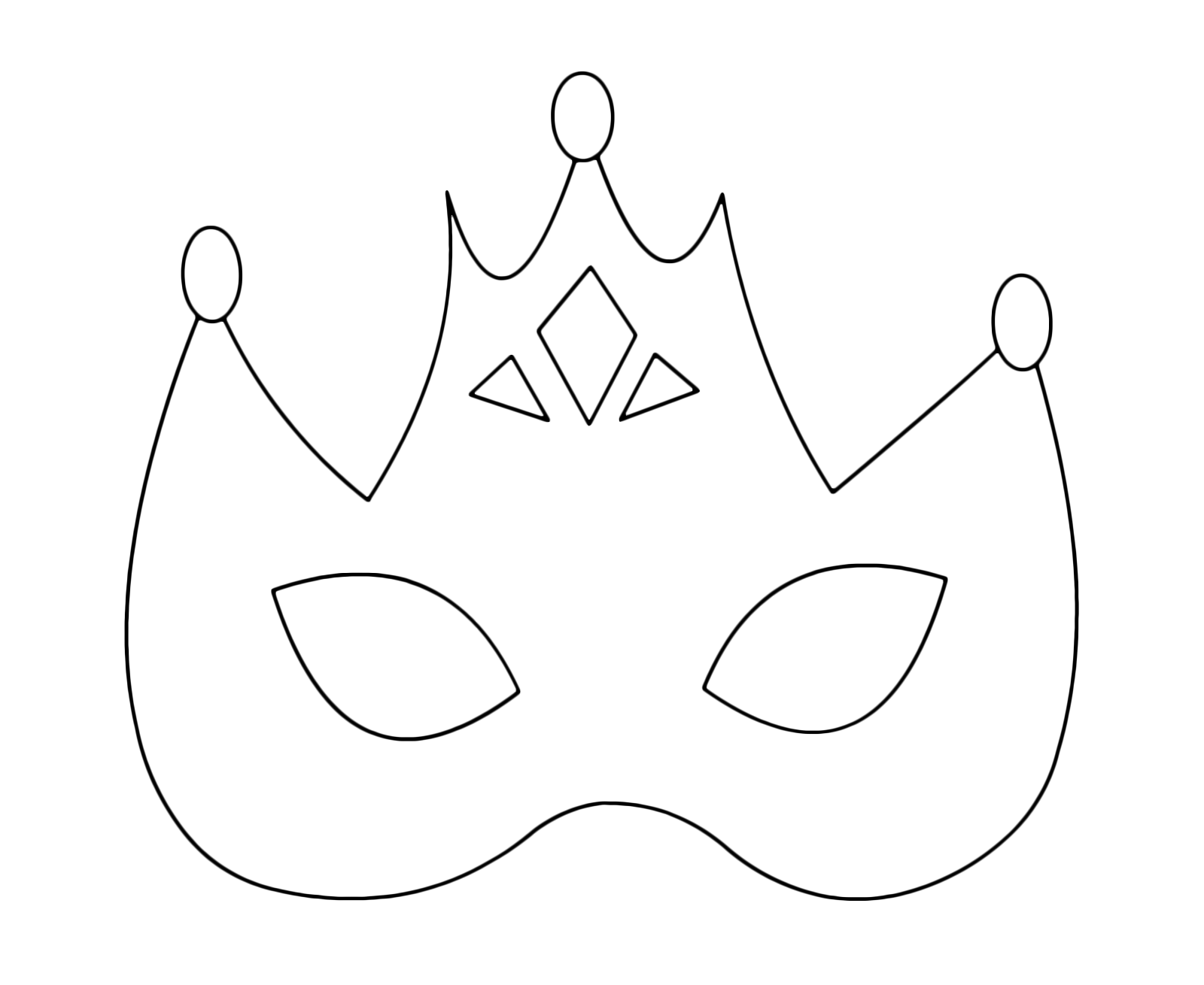 Maschere Grandi Di Carnevale Da Colorare