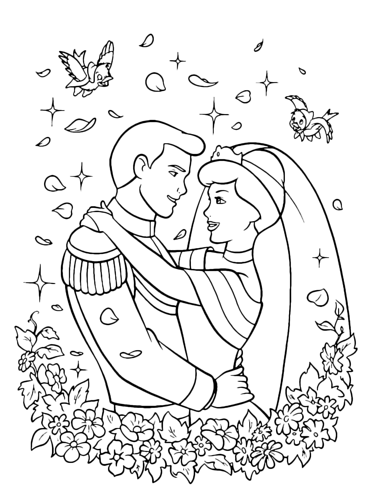 Cenerentola - Il Principe e Cenerentola finalmente sposi
