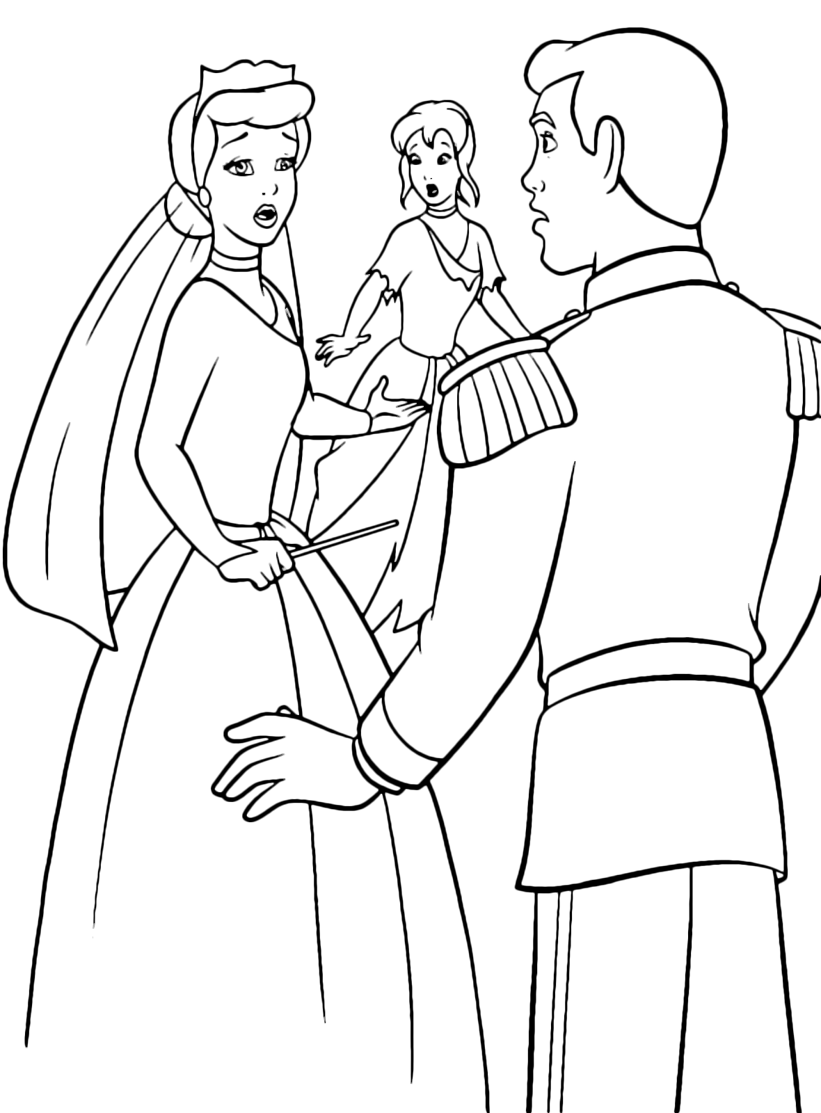 Cenerentola - Il Principe incontra Anastasia trasformata in Cenerentola