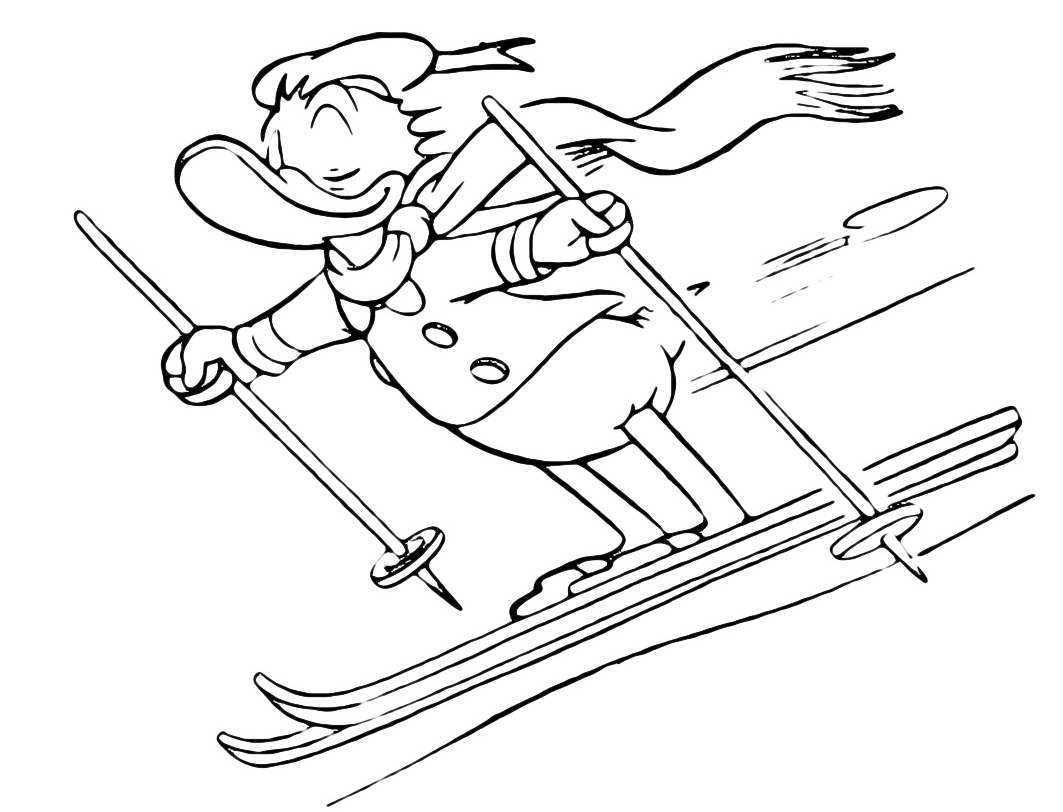 Disney Classici - Paperino scende a tutta velocità sugli sci