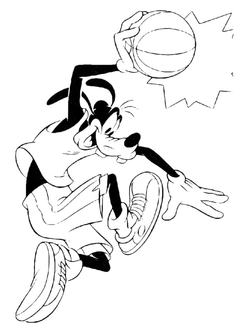 Pippo gioca a basket