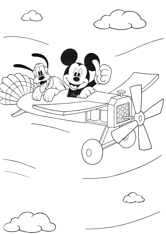 Disney Classici - Pluto in aeroplano con Topolino