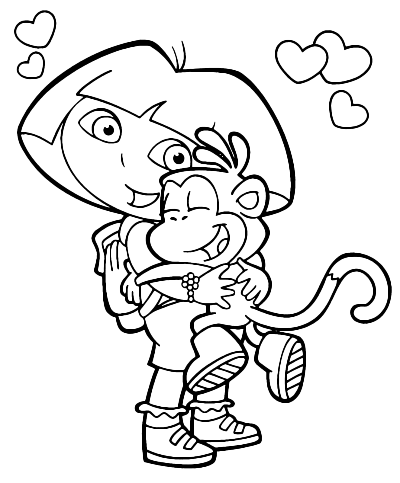 Dora l'esploratrice - Boots abbraccia Dora forte forte