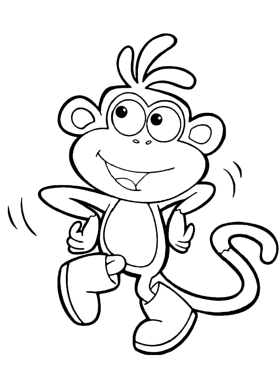 Dora l'esploratrice - Boots la scimmietta balla felice