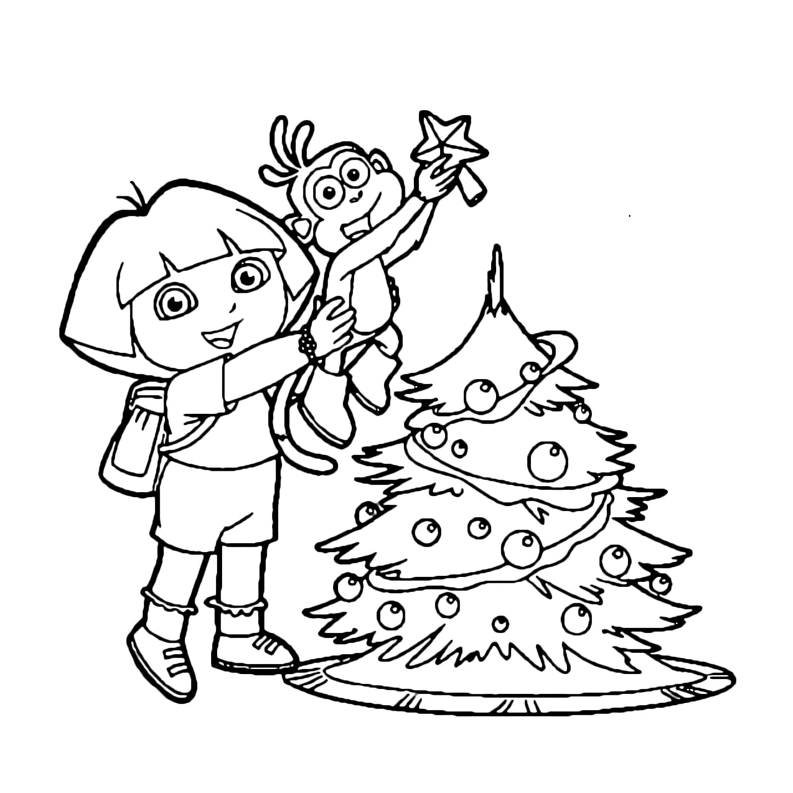 Dora l'esploratrice - Dora e Boots preparano l'albero di Natale