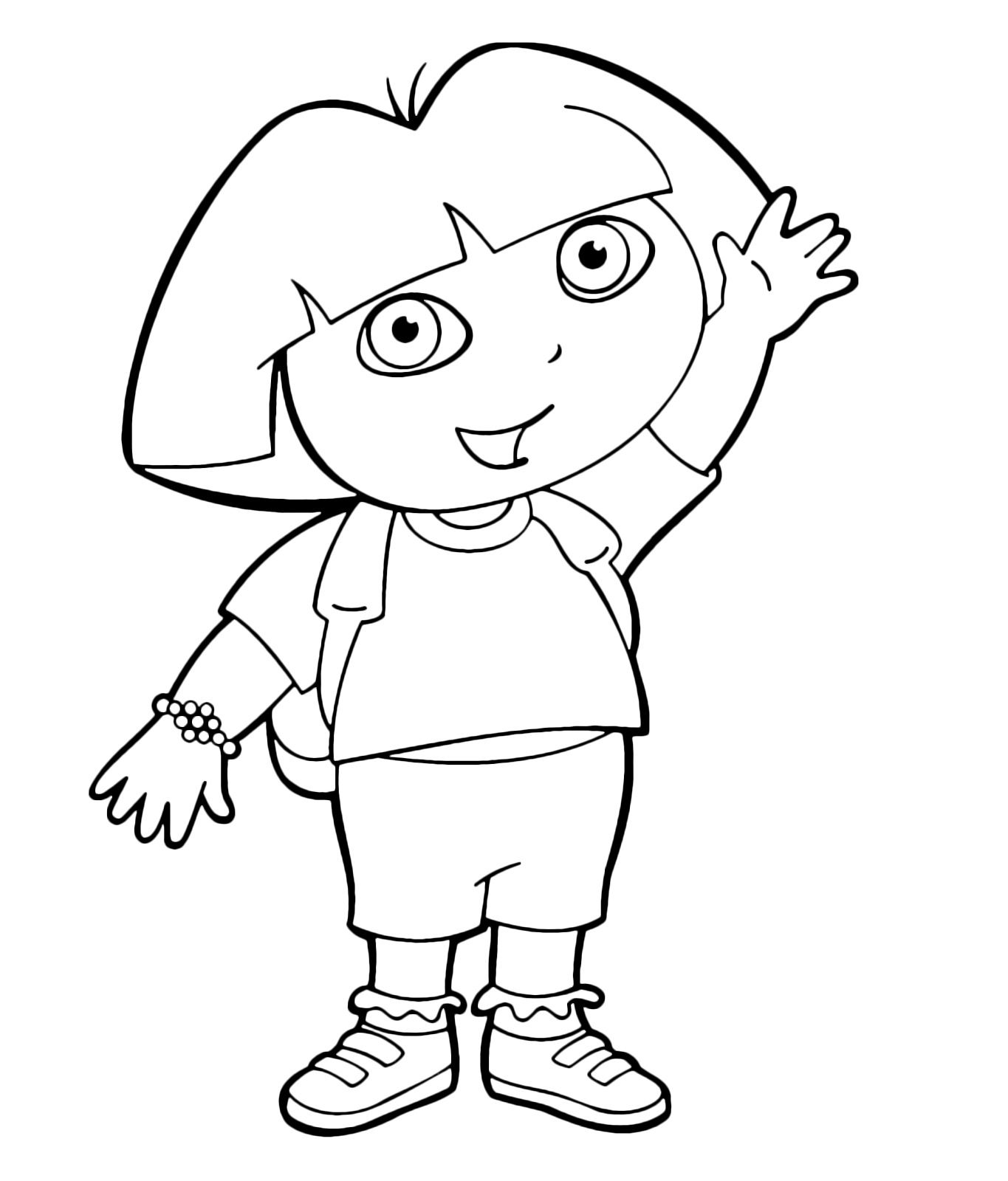 Dora l'esploratrice - Dora l'esploratrice saluta con la mano