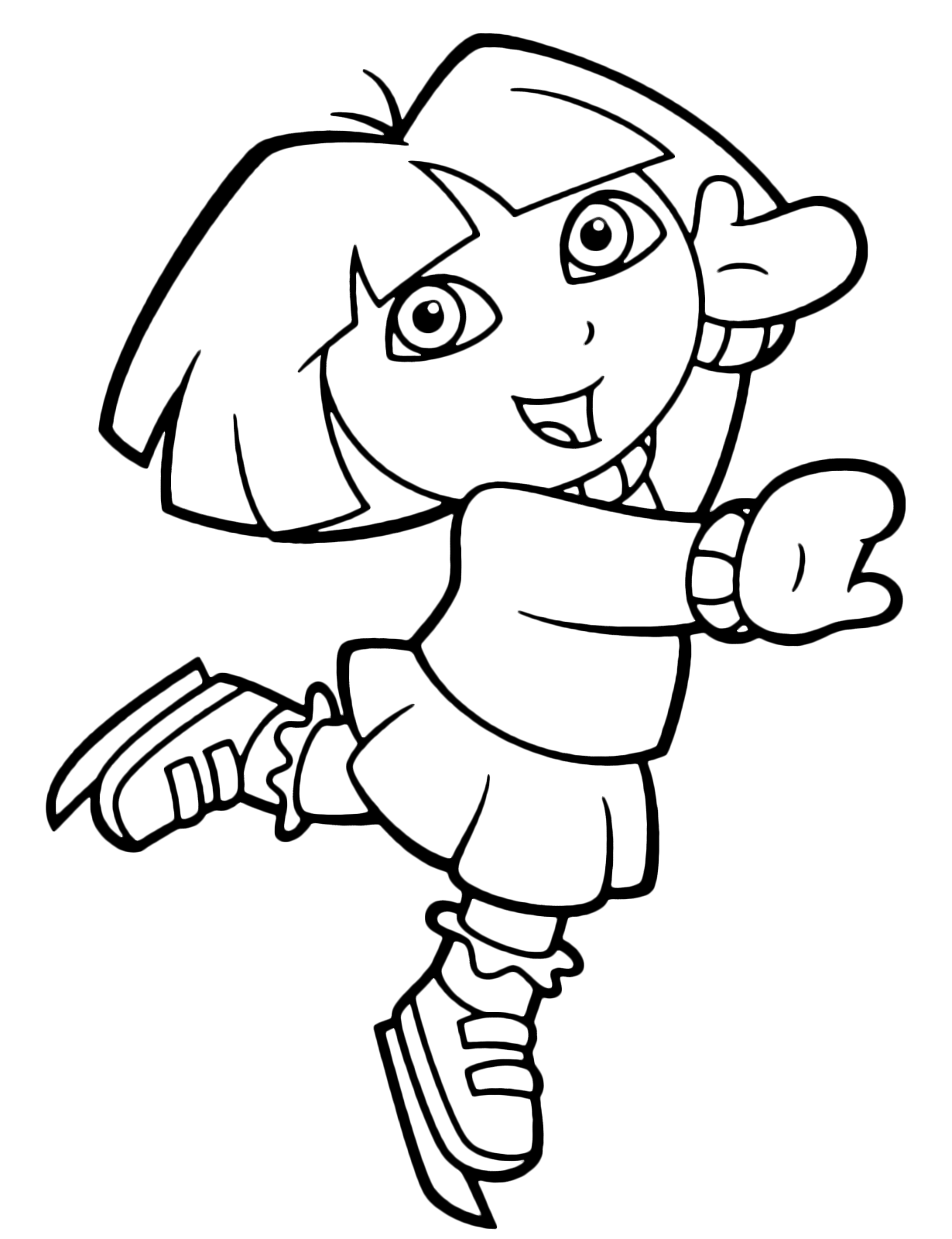 Dora l'esploratrice - Dora pattina felice con i pattini da ghiaccio