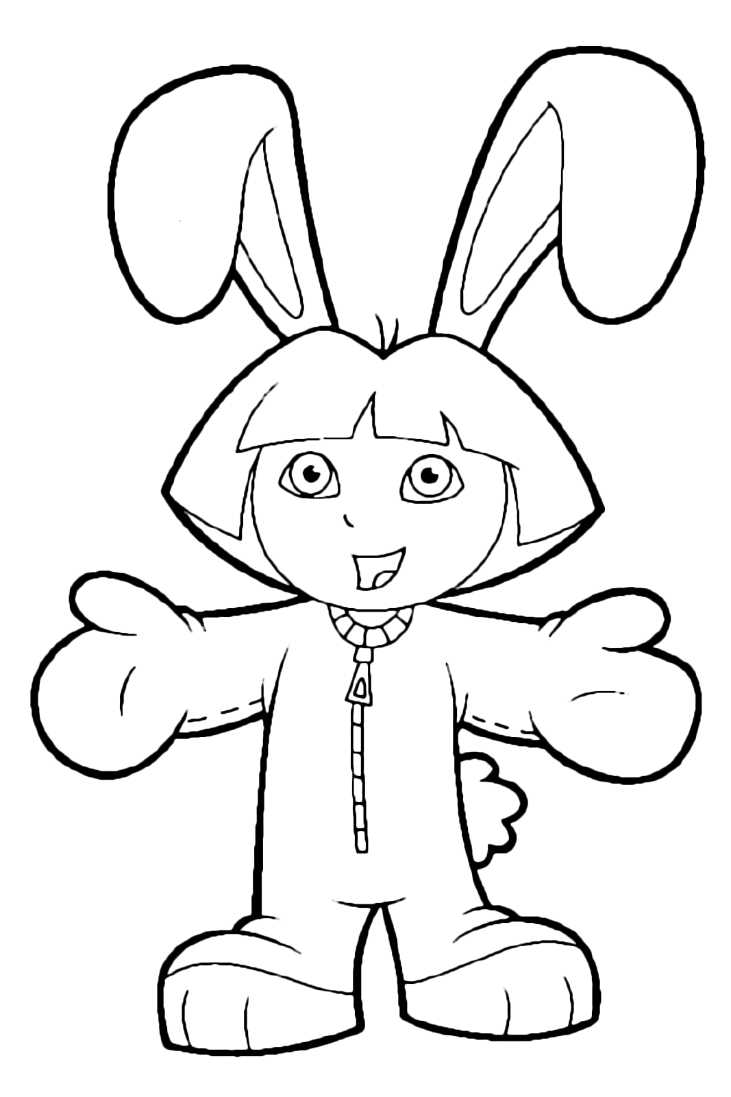 Dora l'esploratrice - Dora vestita da coniglietto