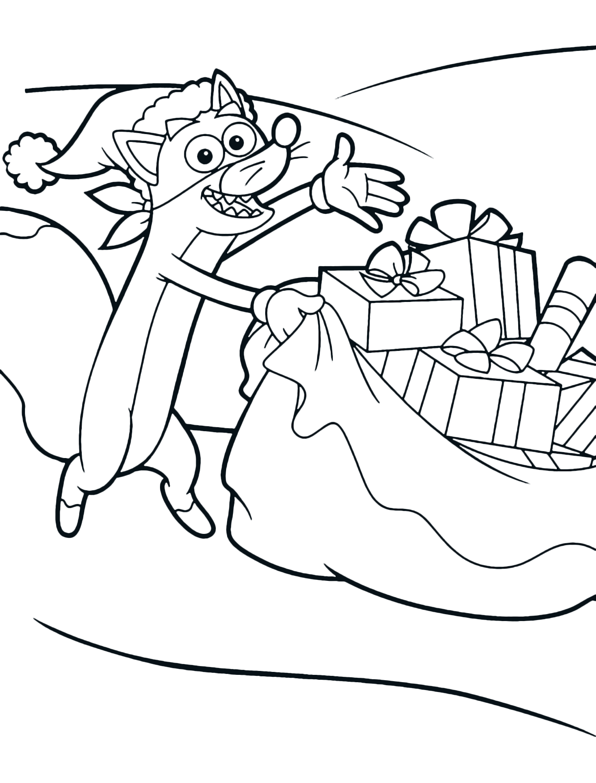 Dora l'esploratrice - Lo scoiattolo Tyco porta un sacco pieno di regali