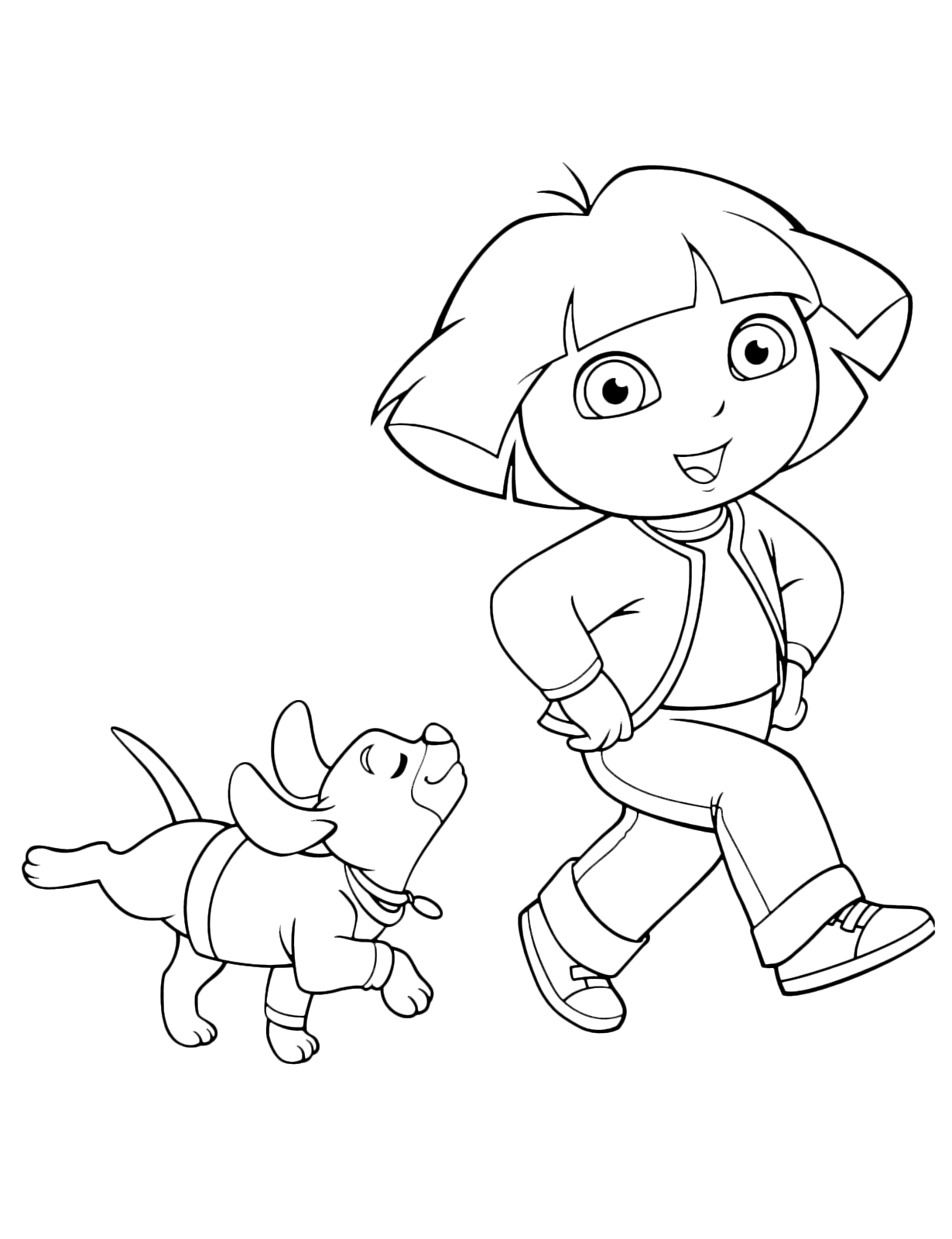 Dora l'esploratrice - Un canino segue felice Dora
