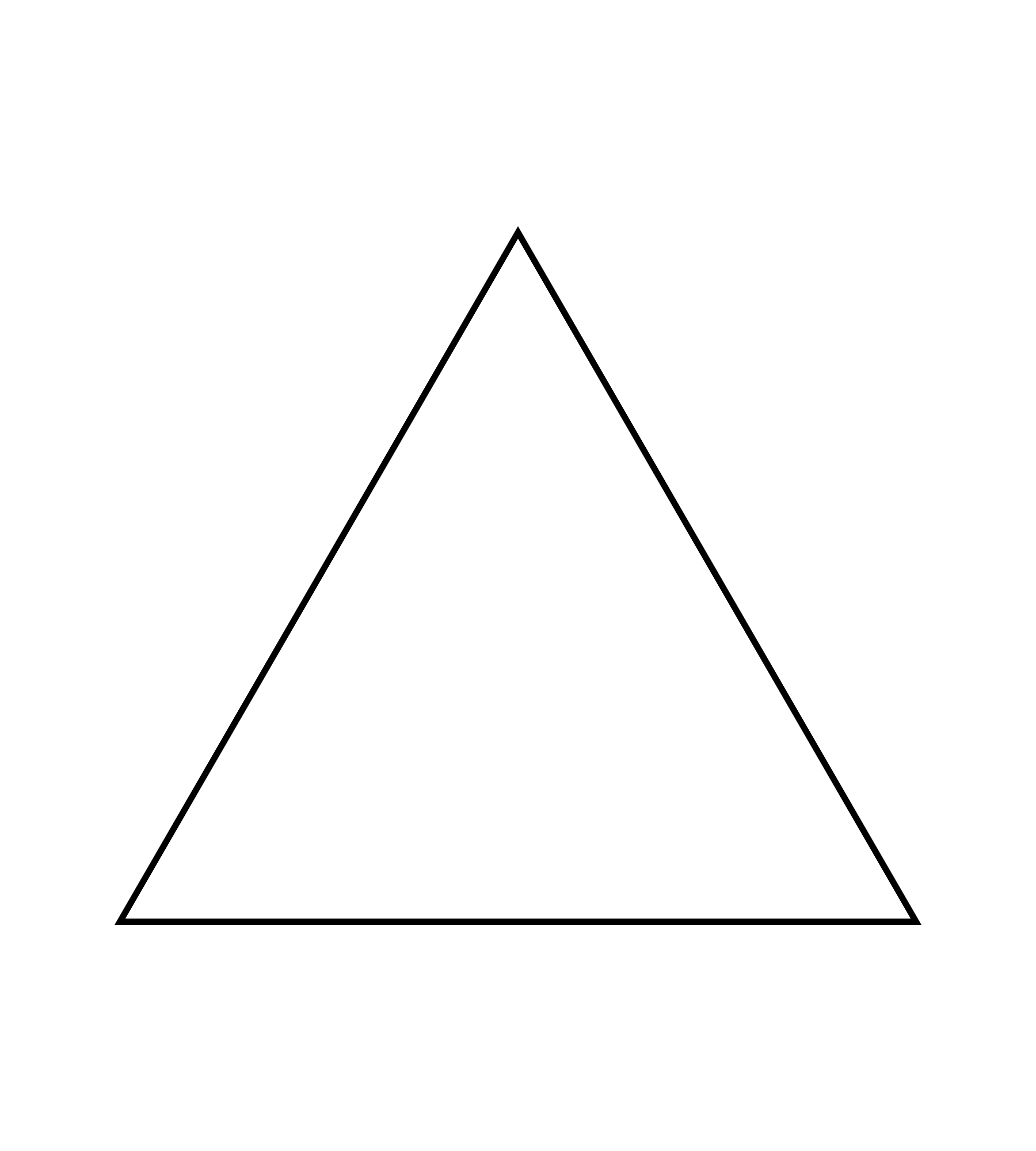 Figure geometriche - Figura geometrica piana - Triangolo equilatero