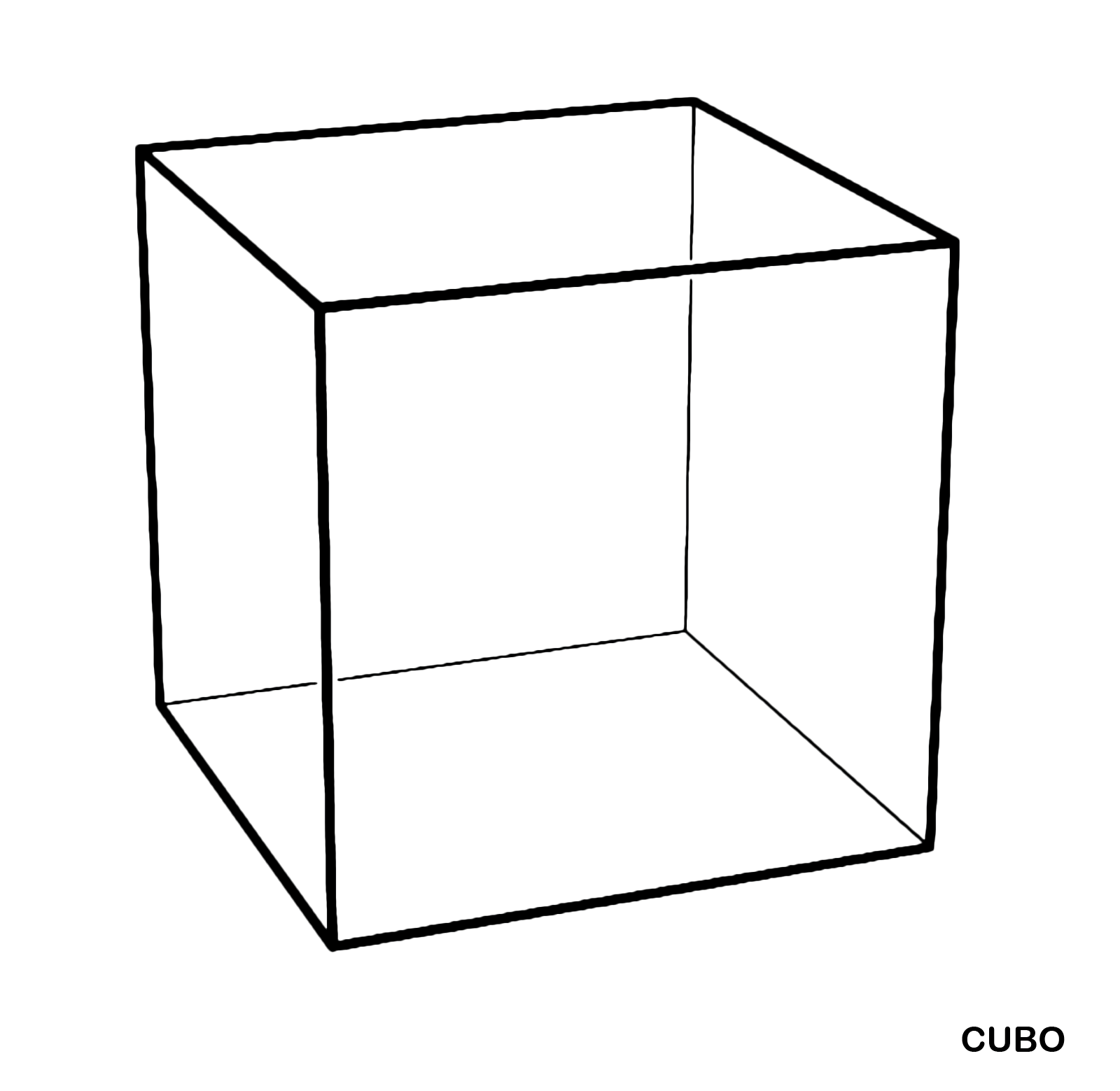 Figure geometriche - Figura geometrica solida - Cubo