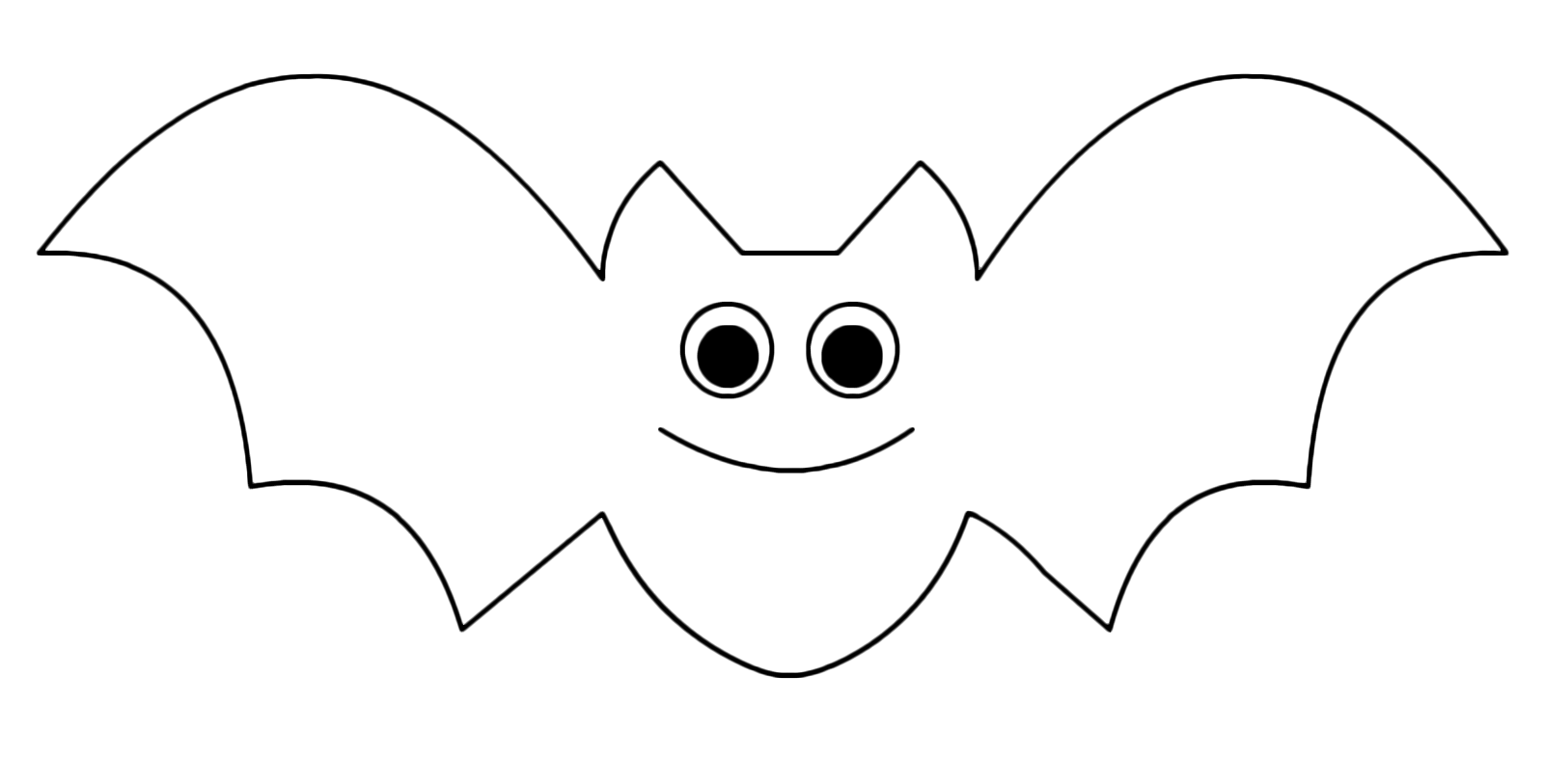 Halloween - Un simpatico pipistrello da colorare