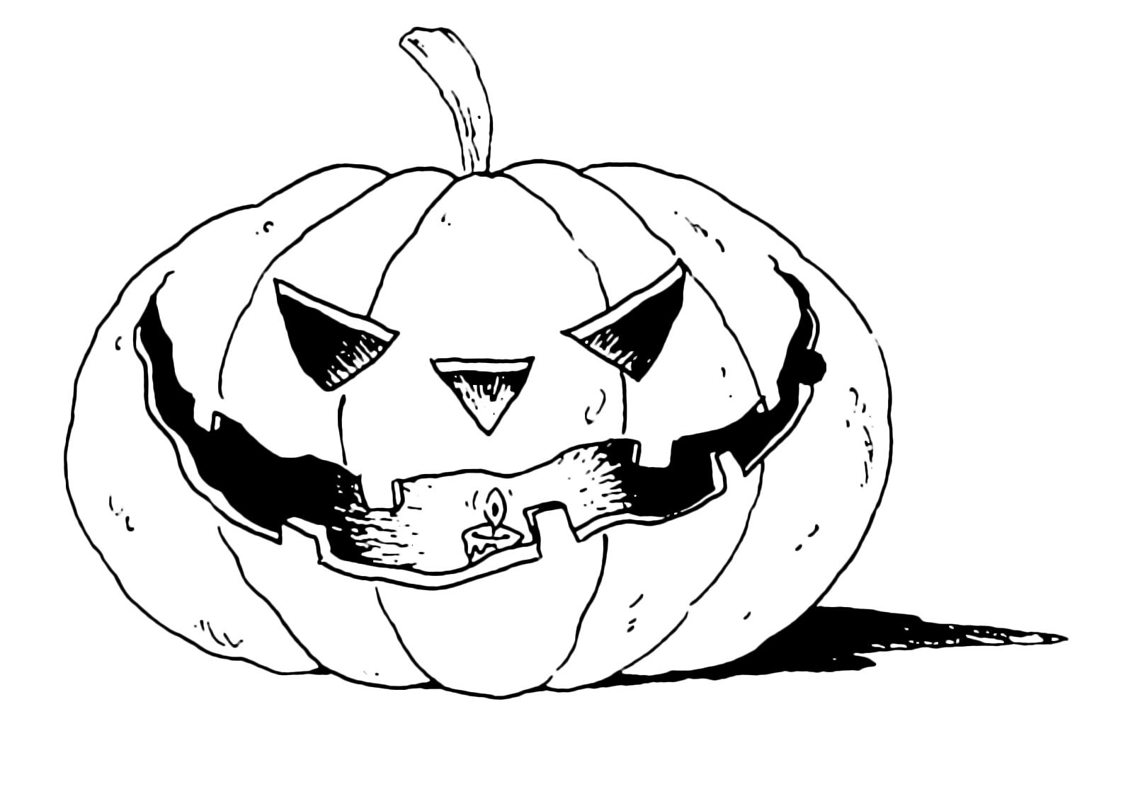 Halloween - Una zucca con un ghigno malvagio