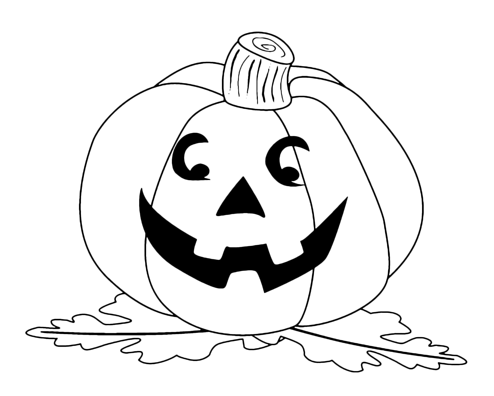 Halloween - Una zucca di Halloween appena pronta per la festa