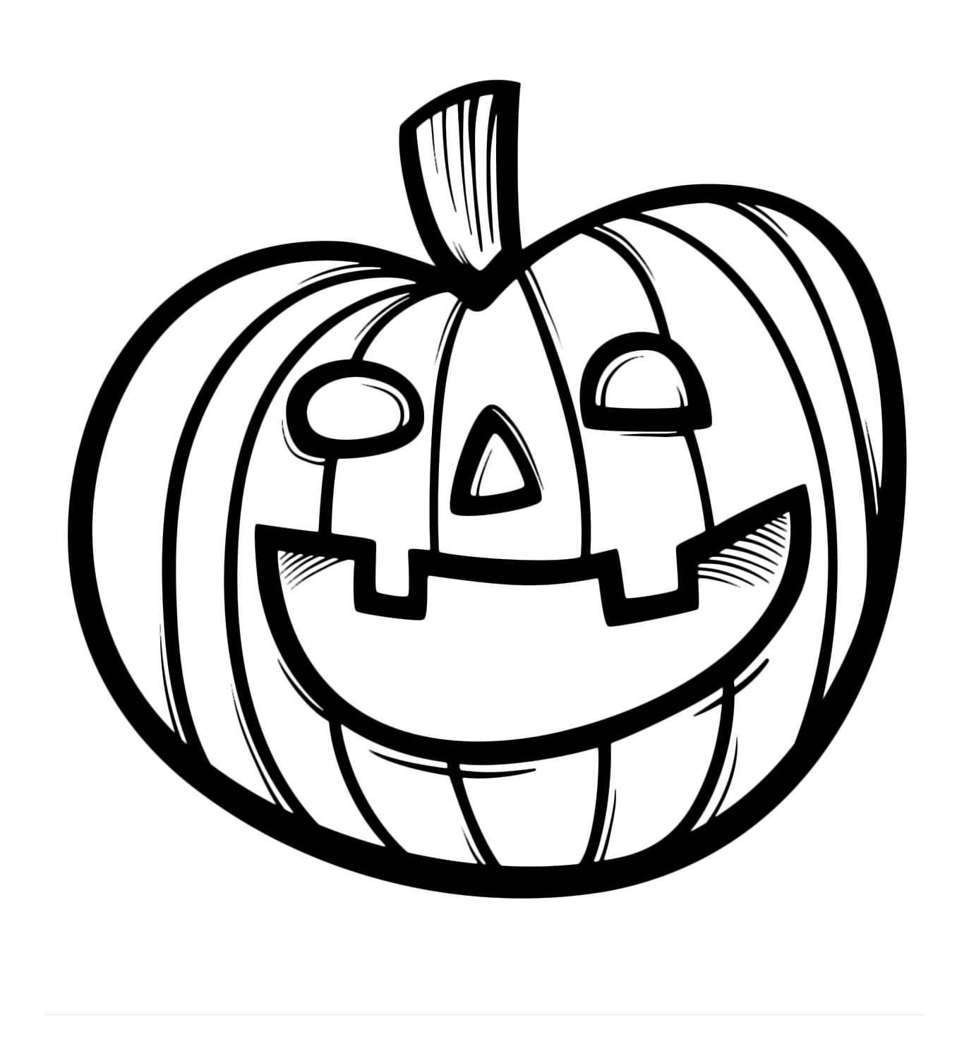 Halloween - Una zucca di Hallween con lo sguardo sorridente