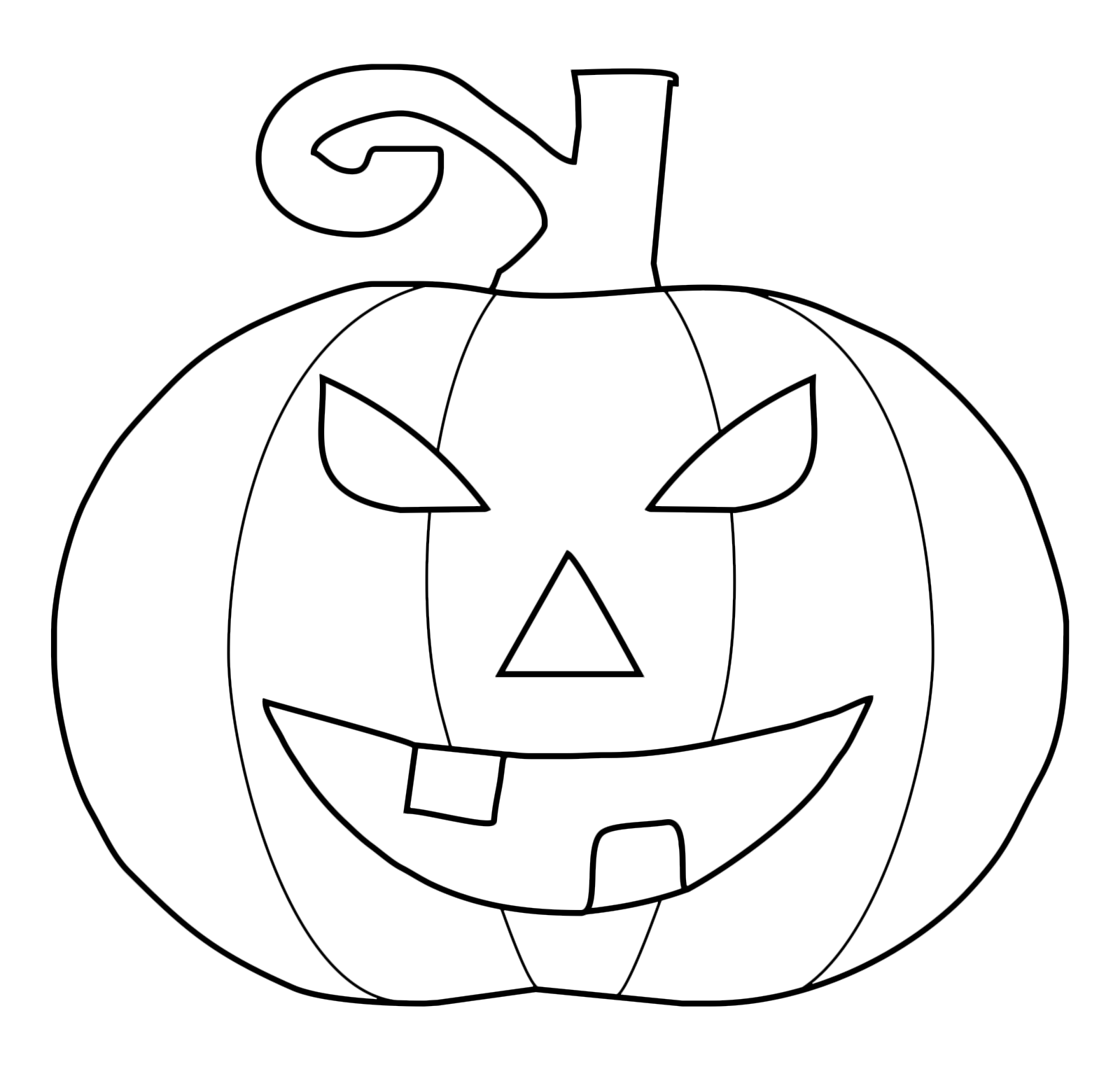 Halloween - Una zucca gigante con uno sguardo molto pauroso
