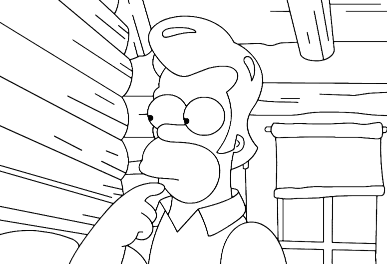 I Simpson - Homer con i capelli