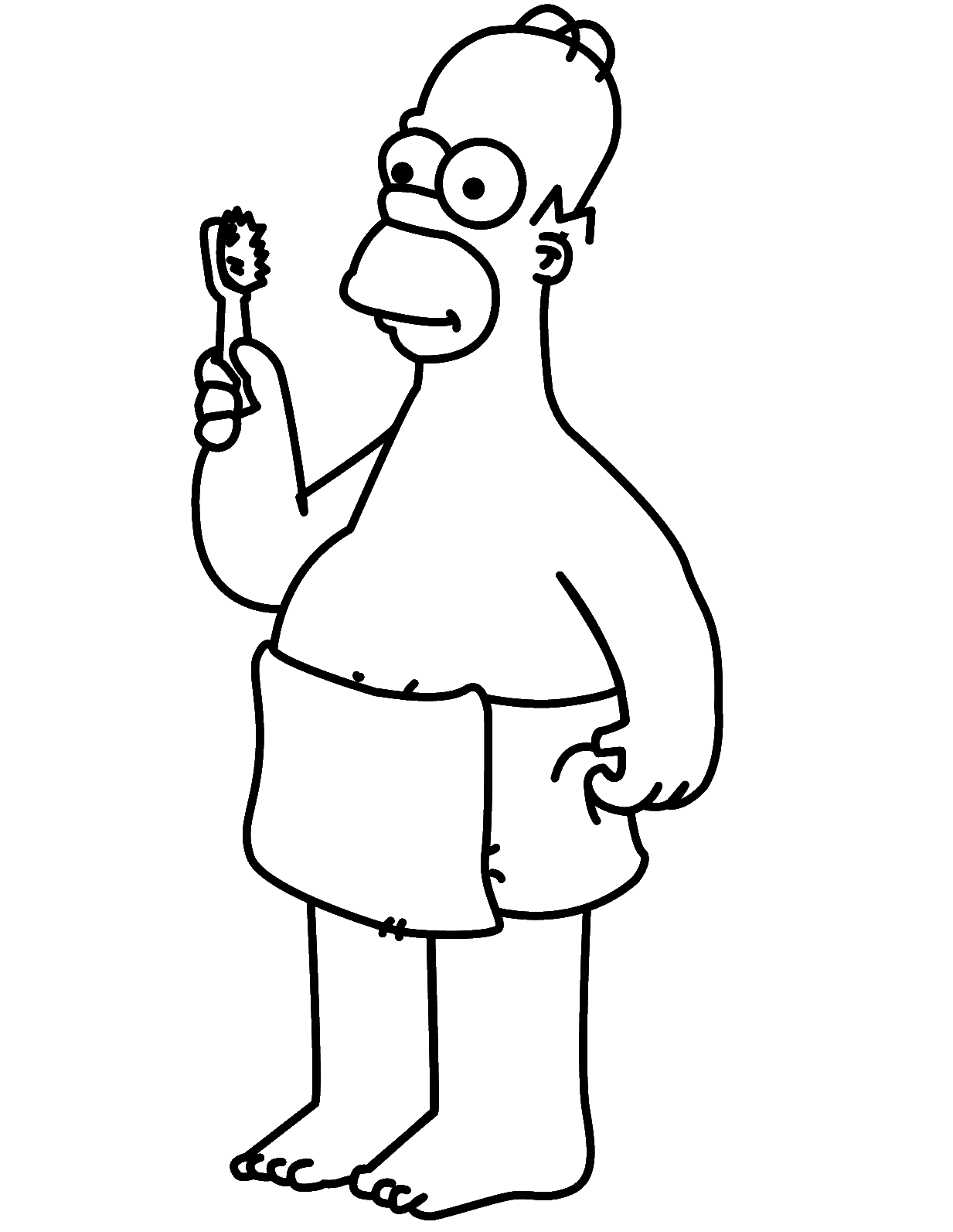 I Simpson - Homer si prepara per il bagno
