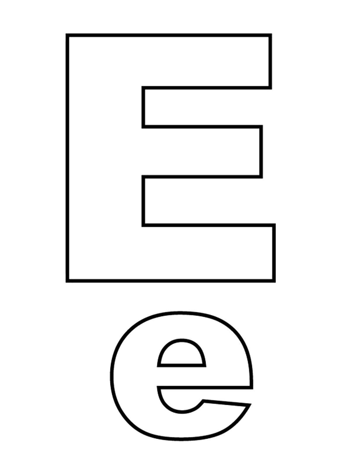 e bubble letter coloring pages - photo #33