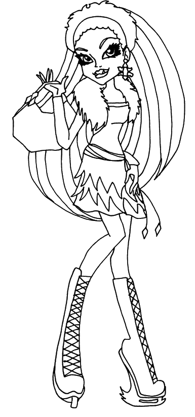 baby ghoulia coloring pages - photo #9