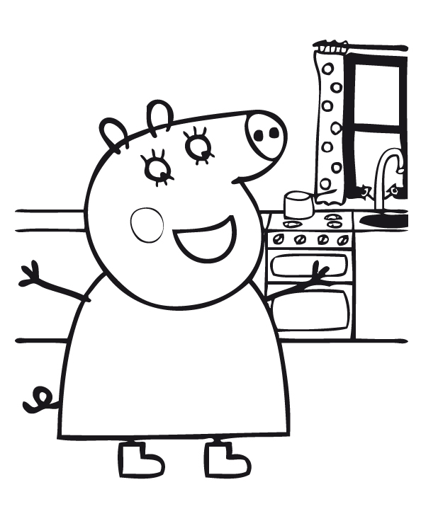 Peppa Pig - Peppa Pig felice in cucina