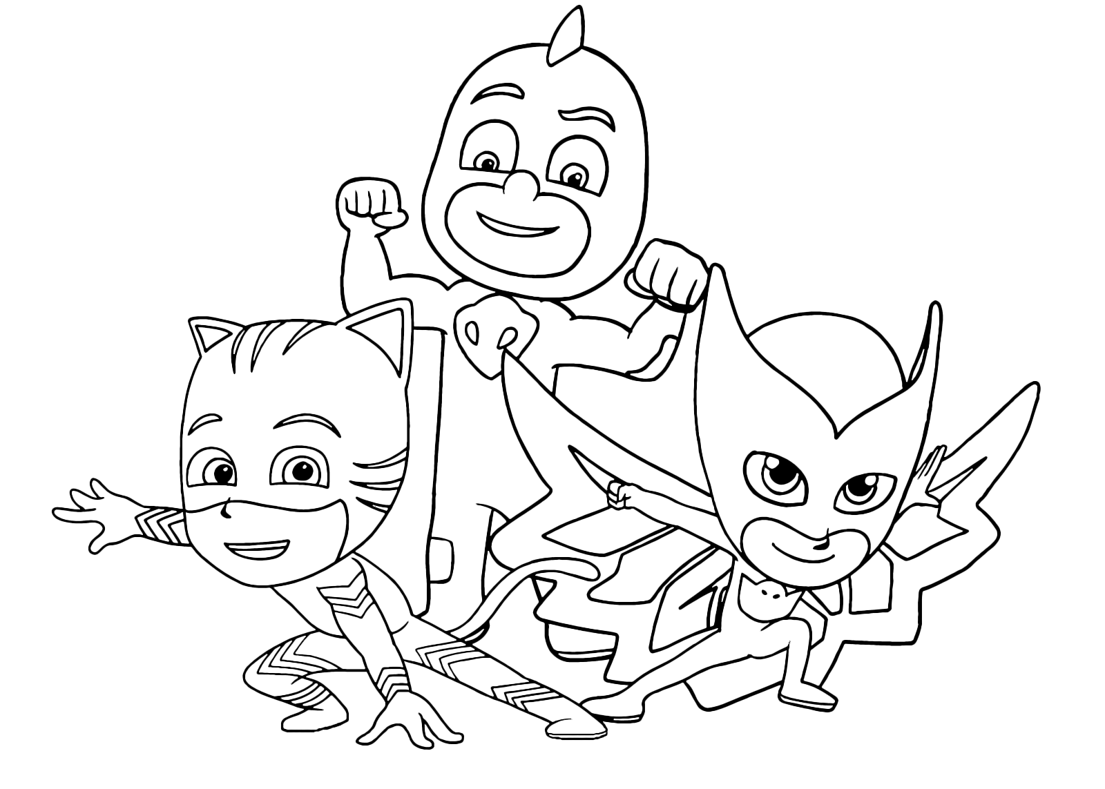 Pj Masks Super Pigiamini La Squadra Dei Super Pigiamini Pronta A Difendere La Citta