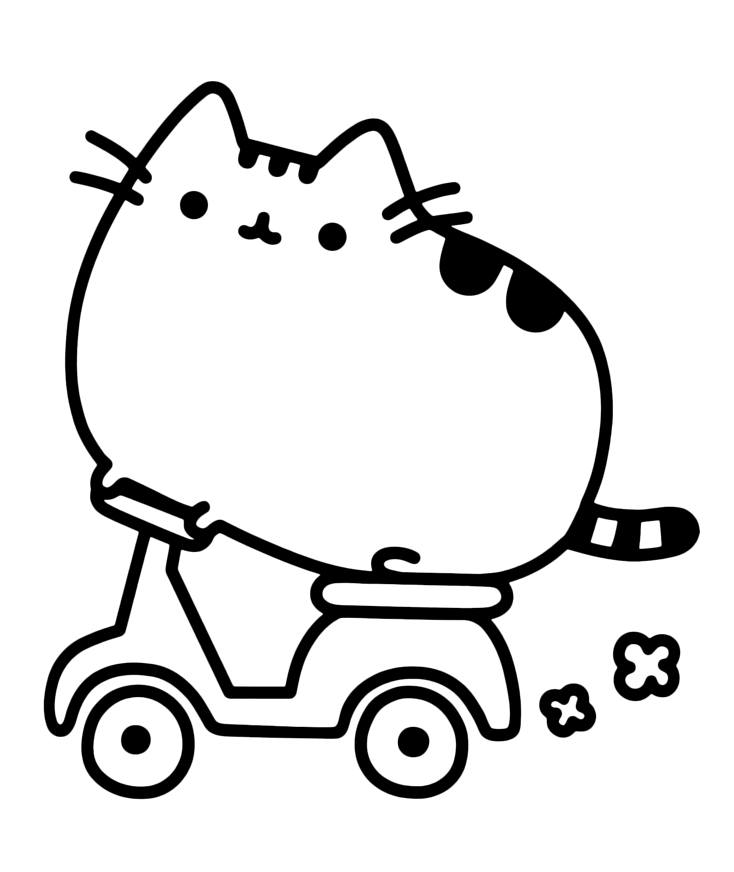Pusheen Cat - Pusheen Cat va sullo scooter