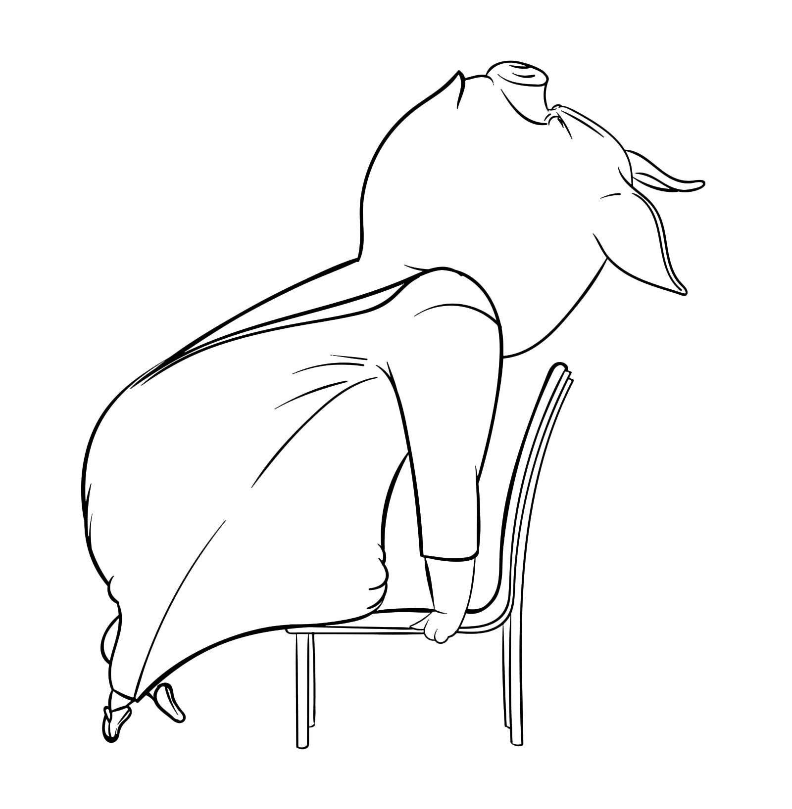 Sing - Rosita la maialina sulla sedia mentre si esibisce
