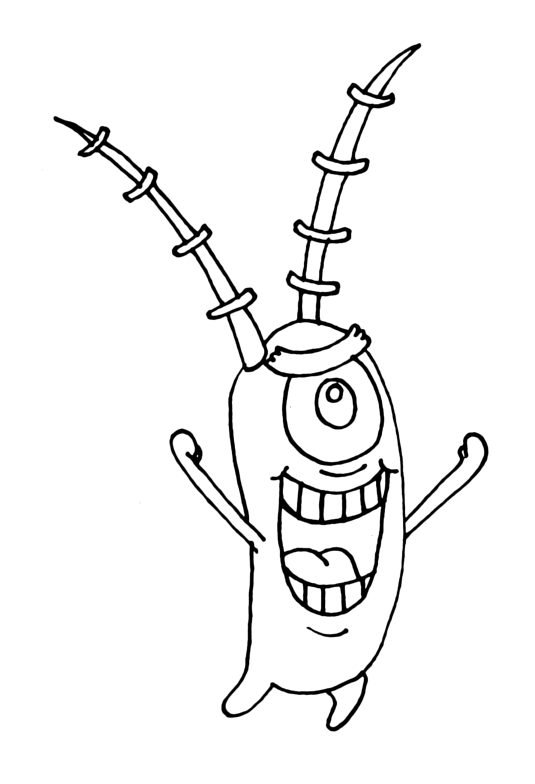 SpongeBob - Plankton esulta felice