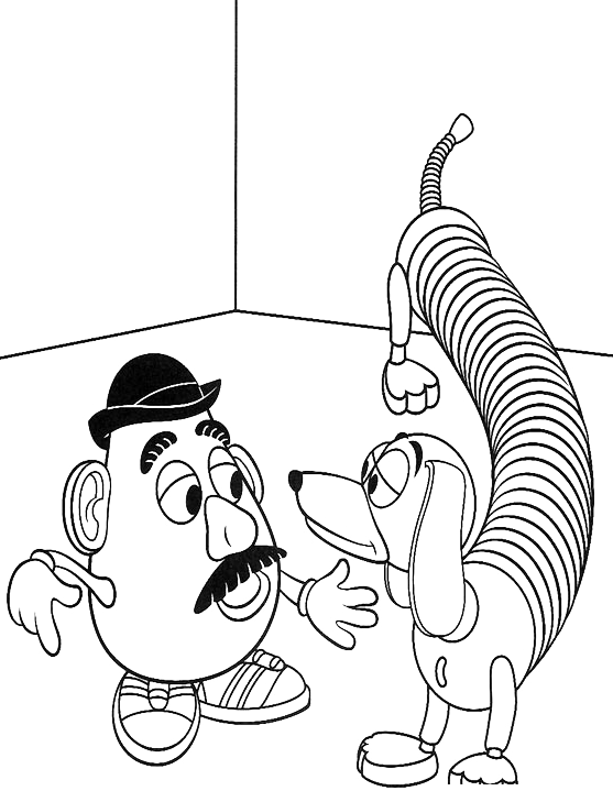 Toy Story - Slinky parla con Mr Potato