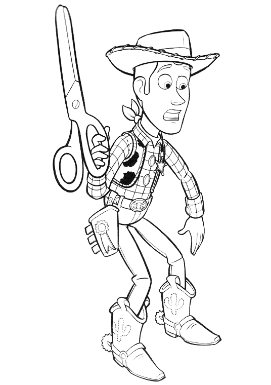 Toy Story - Woody con le forbici