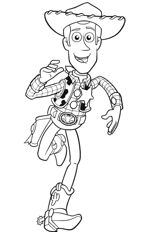 Toy Story - Woody corre