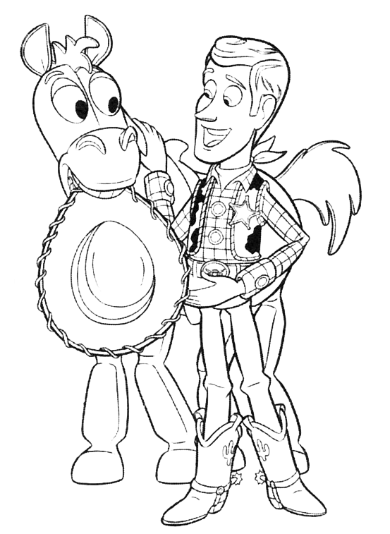 Toy Story - Woody e Bullseye