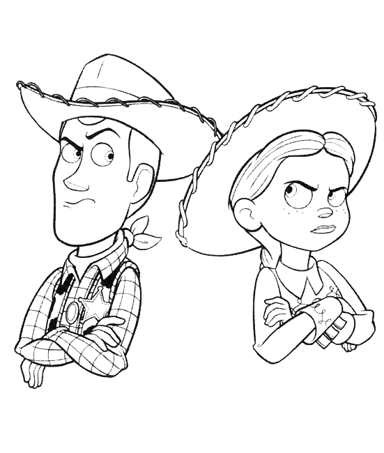 Toy Story - Woody e Jessie arrabbiati