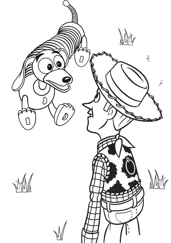 Toy Story - Woody gioca con Slinky