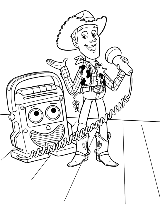 Toy Story - Woody parla al microfono