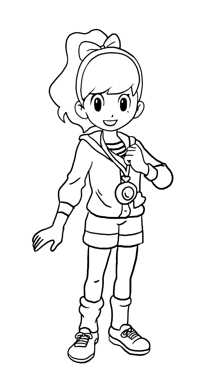 Yo kai Watch da colorare Katie Forester la pagna di avventure di Nathan