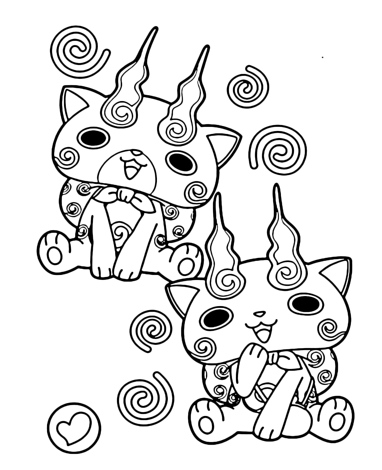 Komasan e Komajiro i due Yo kai assieme