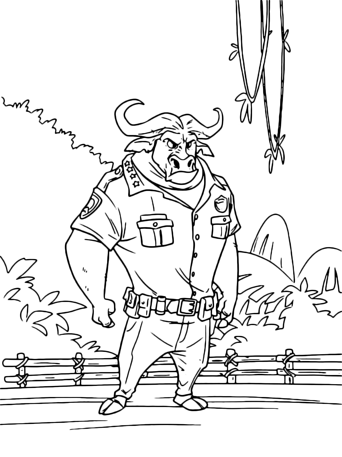 Zootropolis - Il capitano Bogo capo del dipartimento di polizia di Zootropolis
